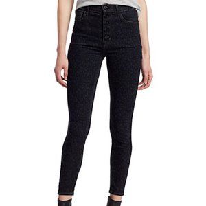 J BRAND ~Lillie High-rise Leopard Crop Skinny in Savannah